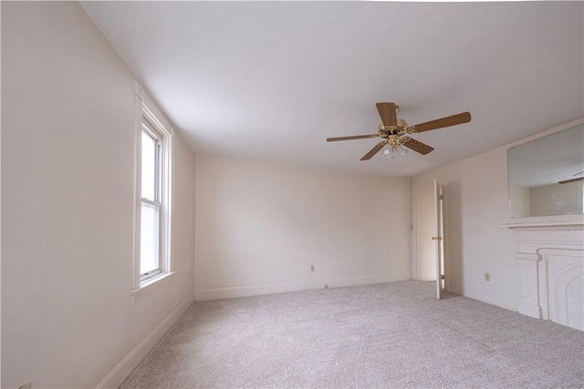 3240 Rothpletz St, Marshall Shadeland, PA 15212 - unfurnished living room featuring plenty of natural light, carpet floors, and a ceiling fan