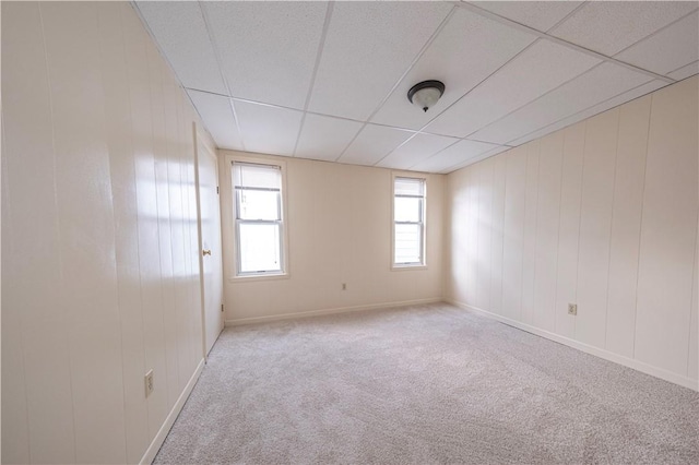 3240 Rothpletz St, Marshall Shadeland, PA 15212 - carpeted empty room featuring a paneled ceiling and baseboards
