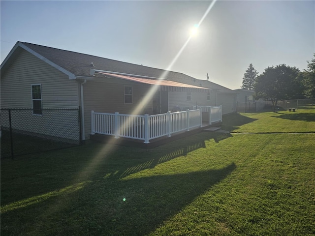 304 Bennington Rd, North Union Twp, PA 15445 - rear view of house featuring a deck and roof with shingles