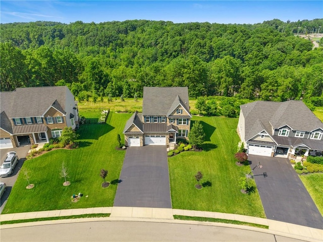 1735 Stevensan Dr, Franklin Park, PA 15143 - aerial view of property and surrounding area with a heavily wooded area