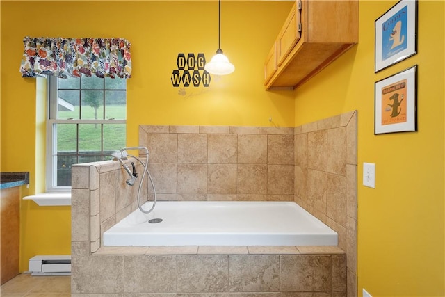102 Klages Rd, Donegal, PA 15376 - bathroom featuring baseboard heating and a bath