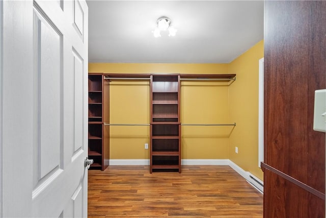 102 Klages Rd, Donegal, PA 15376 - spacious closet with wood finished floors and baseboard heating