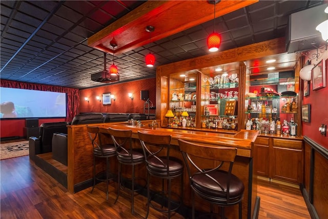 102 Klages Rd, Donegal, PA 15376 - community bar area featuring wood finished floors and hanging light fixtures