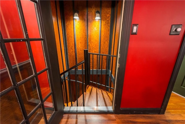 102 Klages Rd, Donegal, PA 15376 - detailed view of wood finished floors and elevator