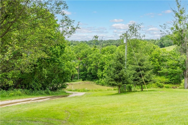102 Klages Rd, Donegal, PA 15376 - view of home's community with a yard and a wooded view