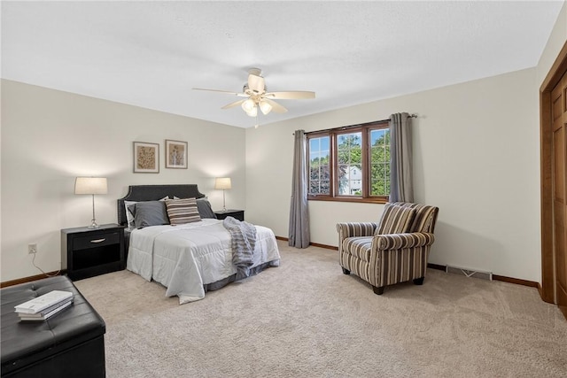 2455 Dogwood Dr, Franklin Park, PA 15090 - bedroom featuring light carpet and a ceiling fan