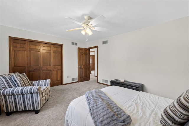 2455 Dogwood Dr, Franklin Park, PA 15090 - bedroom with light carpet and a ceiling fan