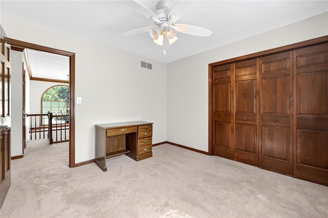 2455 Dogwood Dr, Franklin Park, PA 15090 - unfurnished bedroom featuring light carpet and a ceiling fan
