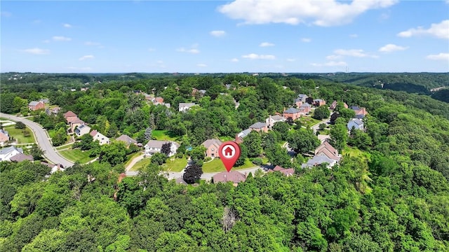 2455 Dogwood Dr, Franklin Park, PA 15090 - aerial view of residential area featuring a forest
