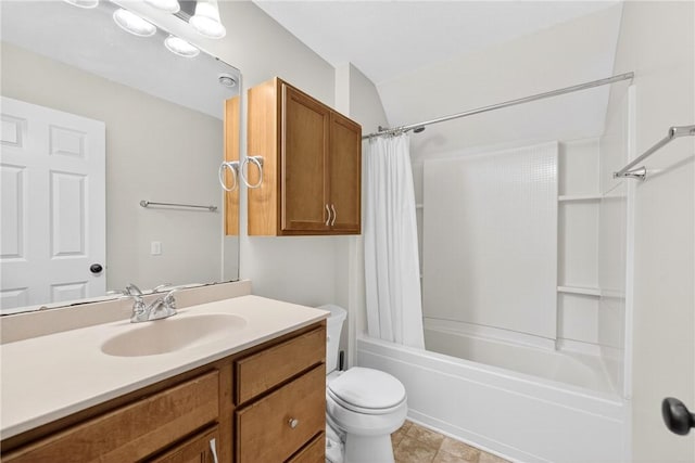 1504 Lombard Cir S, Strabane, PA 15301 - bathroom with vanity and shower / tub combo with curtain