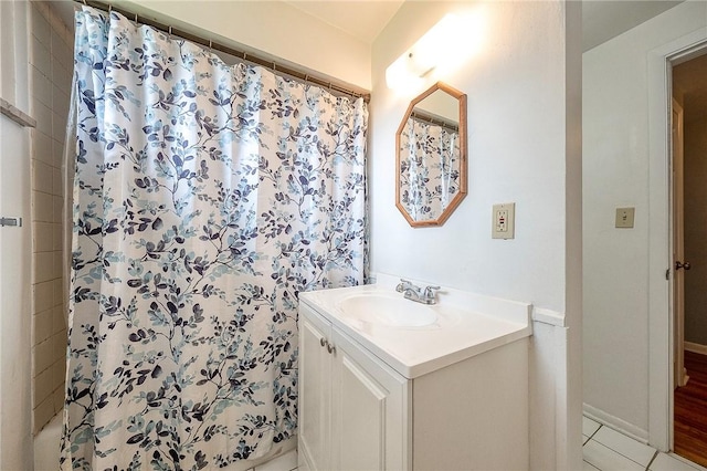 223 Larue Dr, Moon/Crescent Twp, PA 15108 - bathroom with vanity and tile patterned flooring