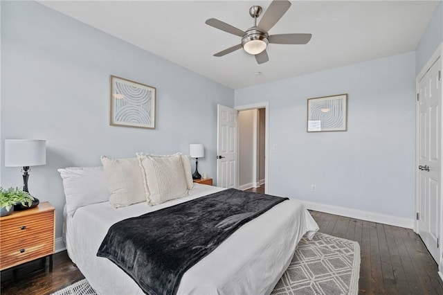 4228 Post St, Lawrenceville, PA 15201 - bedroom featuring wood-type flooring and a ceiling fan