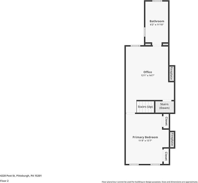 4228 Post St, Lawrenceville, PA 15201 - view of room layout