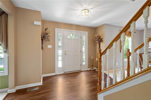 206 Buckeye Ct, Nottingham, PA 15330 - entryway with wood finished floors and stairway