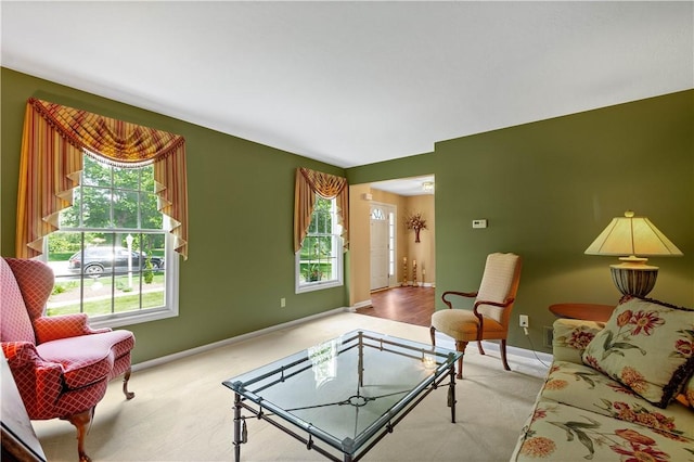 206 Buckeye Ct, Nottingham, PA 15330 - carpeted living room featuring plenty of natural light