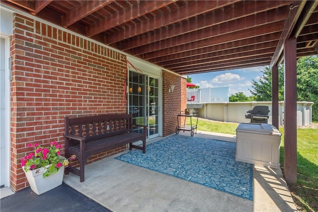 206 Buckeye Ct, Nottingham, PA 15330 - view of patio featuring a grill