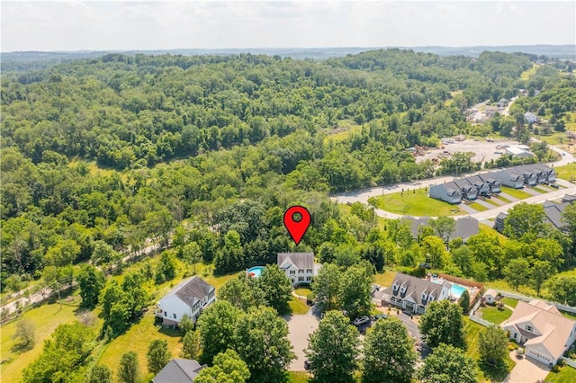 206 Buckeye Ct, Nottingham, PA 15330 - aerial perspective of suburban area featuring a forest