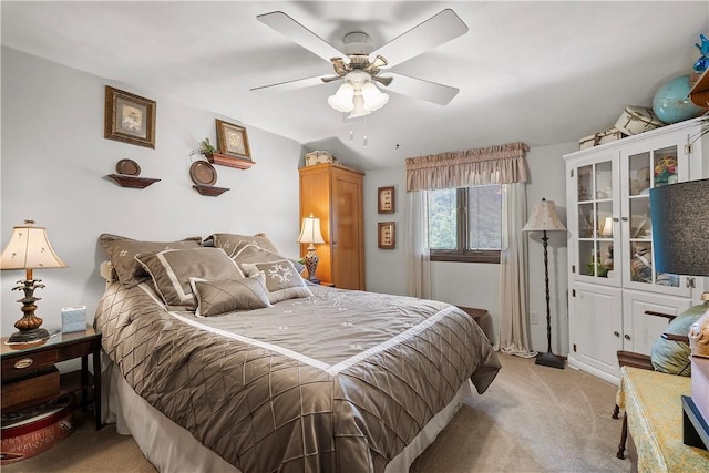 1031 Fiddleback Dr, Kennedy Twp, PA 15136 - bedroom featuring light carpet and a ceiling fan