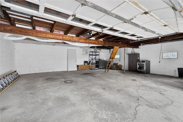3259 Brodhead Rd, Center Twp, PA 15001 - garage featuring concrete block wall