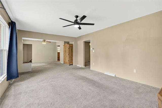 3259 Brodhead Rd, Center Twp, PA 15001 - empty room featuring ceiling fan and light carpet