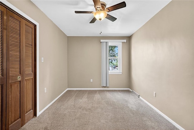 3259 Brodhead Rd, Center Twp, PA 15001 - unfurnished bedroom with carpet flooring, a ceiling fan, and a closet