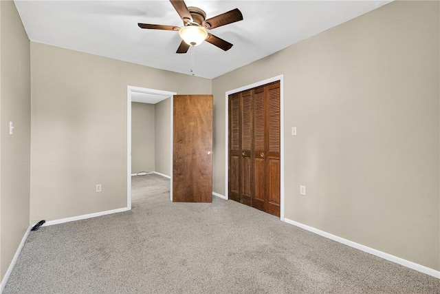 3259 Brodhead Rd, Center Twp, PA 15001 - unfurnished bedroom with carpet, a closet, and a ceiling fan