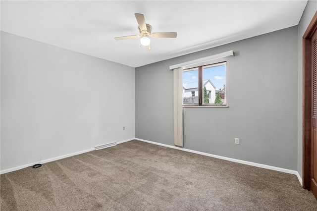 3259 Brodhead Rd, Center Twp, PA 15001 - spare room featuring ceiling fan and carpet