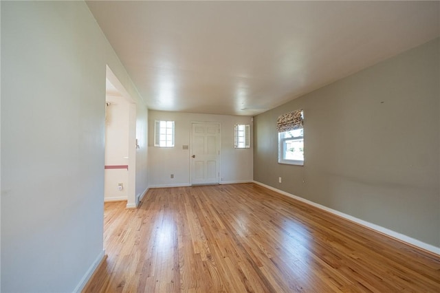 1445 Stanley Dr, Penn Hills, PA 15147 - entrance foyer featuring baseboards and light wood-type flooring