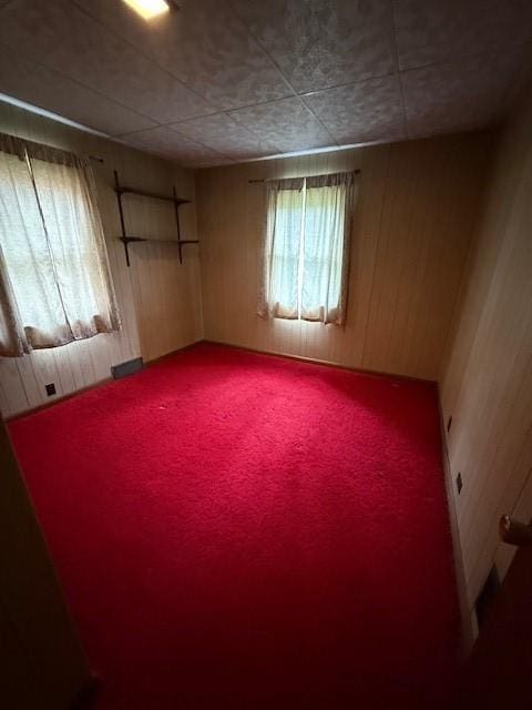 410 Hershey Rd, Penn Hills, PA 15235 - empty room with carpet floors and wooden walls