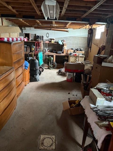 410 Hershey Rd, Penn Hills, PA 15235 - unfinished below grade area with concrete block wall