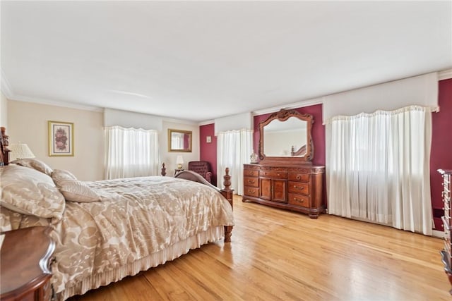 145 Herbst Rd, Kennedy Twp, PA 15108 - bedroom with light wood-style flooring and ornamental molding