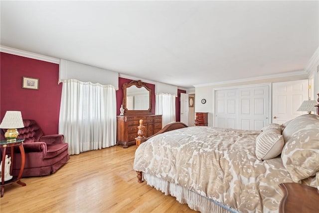 145 Herbst Rd, Kennedy Twp, PA 15108 - bedroom with ornamental molding, wood finished floors, and a closet