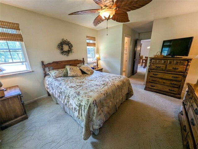 426 Unionville Rd, Franklin Twp, PA 16001 - carpeted bedroom featuring baseboards and a ceiling fan