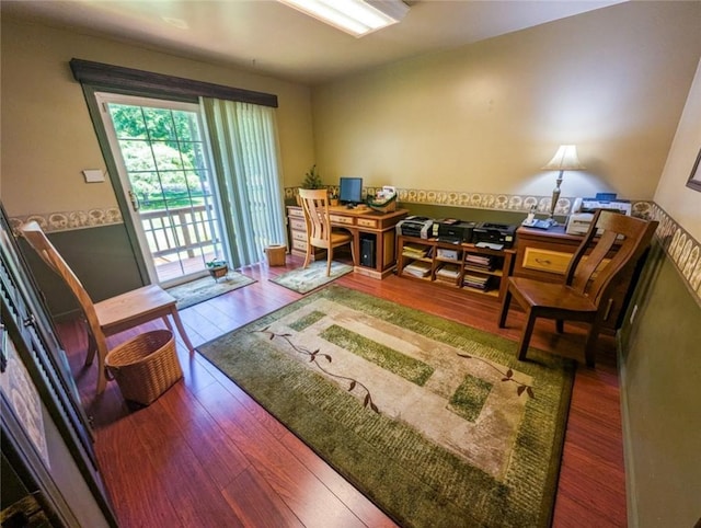 426 Unionville Rd, Franklin Twp, PA 16001 - office area featuring wood finished floors