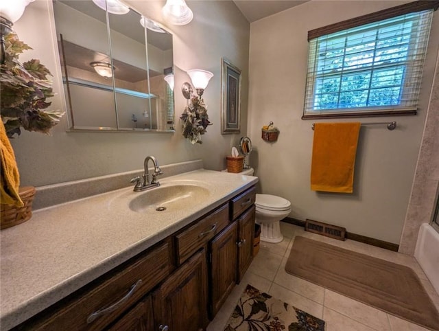 426 Unionville Rd, Franklin Twp, PA 16001 - full bathroom featuring vanity and tile patterned flooring