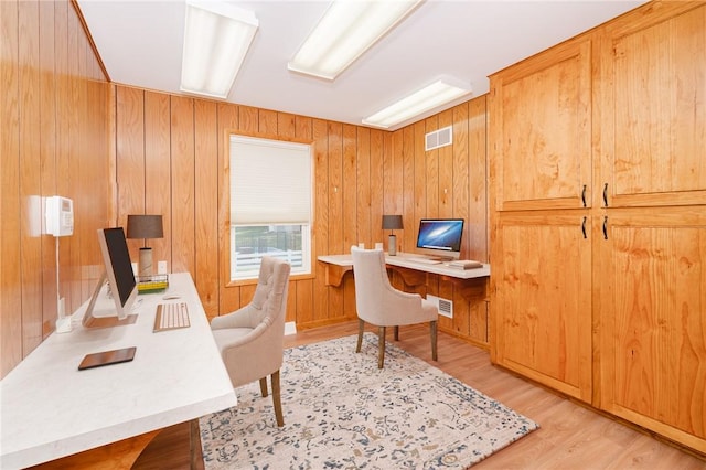 125 Jackson St, White Twp, PA 15701 - office space with light wood-style flooring and wooden walls