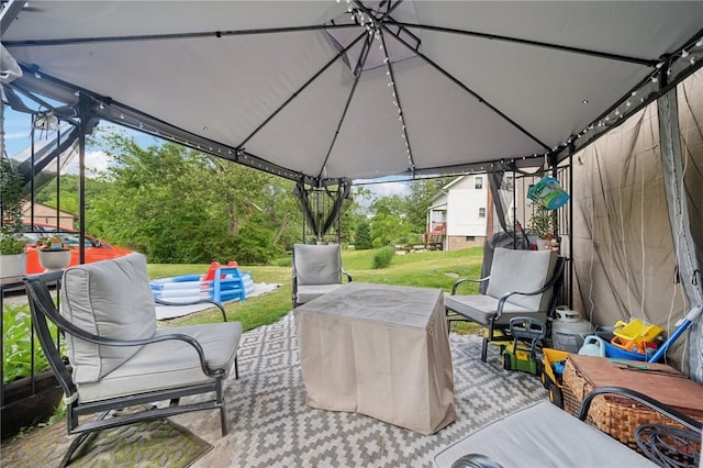 3640 Bakerstown Rd, Richland, PA 15044 - view of patio / terrace with a gazebo and outdoor lounge area