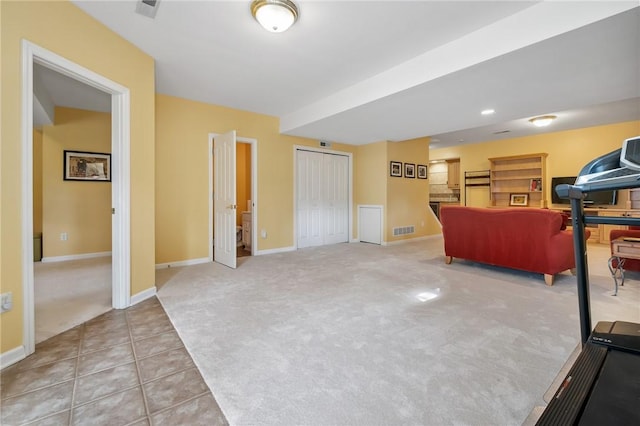 1100 Eleanor Pl, Adams Twp, PA 15044 - exercise area featuring carpet floors and tile patterned floors