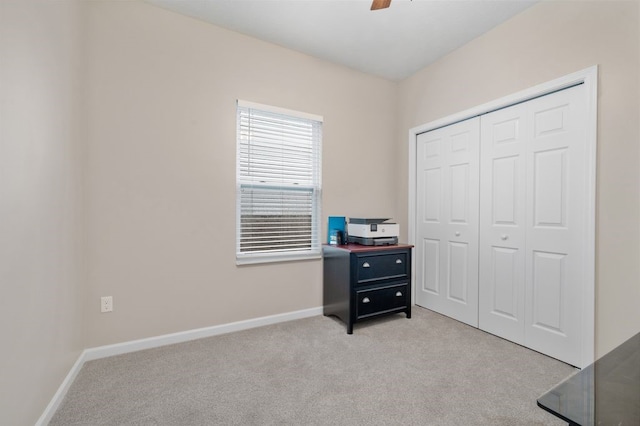 212 Olivia Dr, Plum Boro, PA 15068 - bedroom with light colored carpet, a closet, and a ceiling fan
