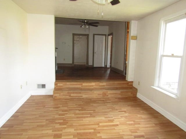 255 Duncan Ave, City Of Washington, PA 15301 - unfurnished room featuring ceiling fan and light wood-type flooring