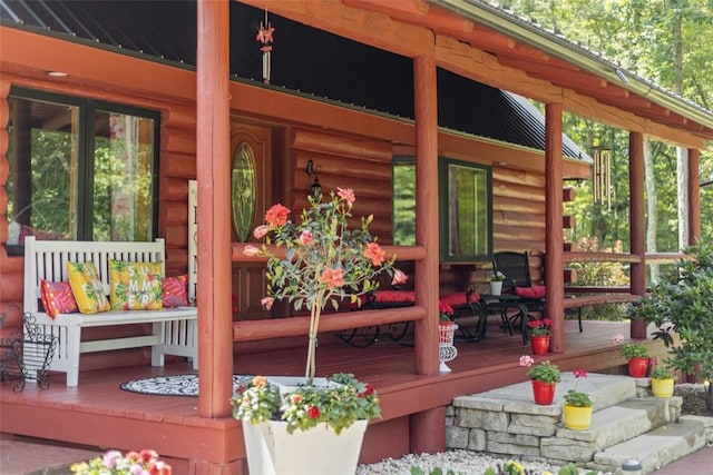 207 High Acres Rd, Lancaster Twp, PA 16037 - view of wooden porch