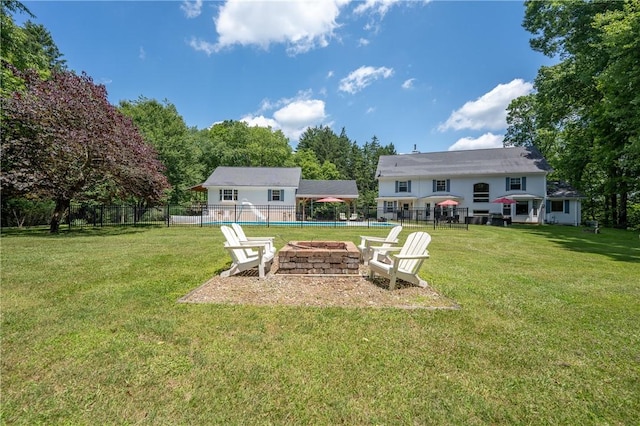 16 Mcdowell Rd, Ligonier Twp, PA 15658 - view of yard with a fire pit