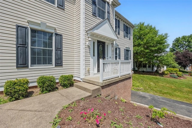 116 Stonegate Dr, North Strabane, PA 15317 - property entrance with a lawn