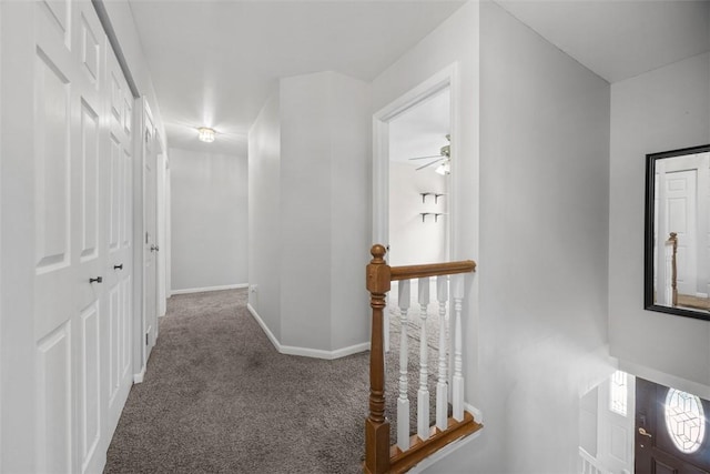 116 Stonegate Dr, North Strabane, PA 15317 - hallway featuring carpet and an upstairs landing