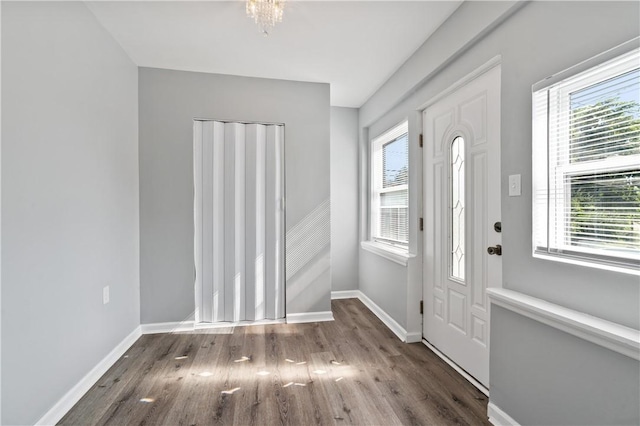 200 Thomas St, West Mifflin, PA 15122 - foyer entrance featuring wood finished floors and baseboards