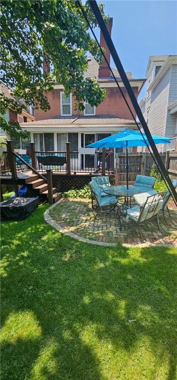 216 N Sprague Ave, Bellevue, PA 15202 - back of house with a patio area