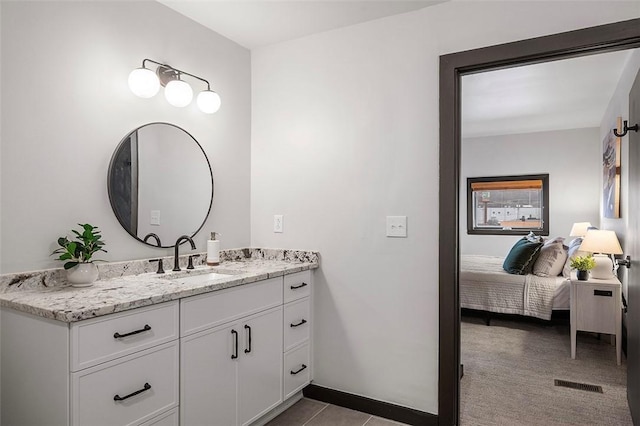 3080 Smallman St, Downtown Pgh, PA 15201 - bathroom with vanity, ensuite bath, and tile patterned flooring