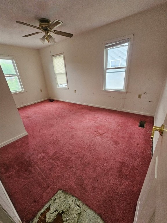 120 Upper Clinton St, Canoe/Banks Twps, PA 15772 - empty room with carpet and a ceiling fan
