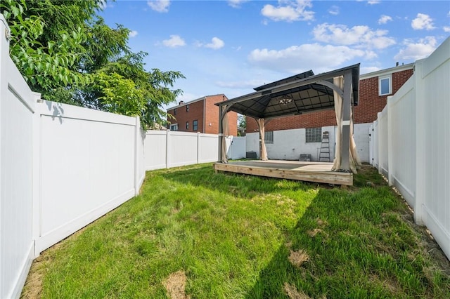 1533 Missouri Ave, South Park, PA 15017 - fenced backyard with a gazebo and a wooden deck