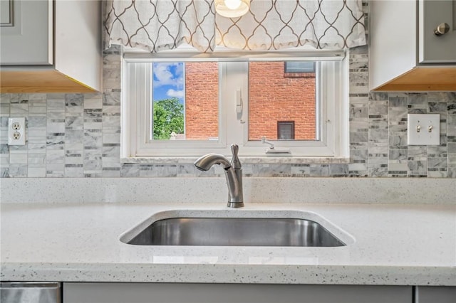 1533 Missouri Ave, South Park, PA 15017 - kitchen view of backsplash, light stone counters, and dishwasher
